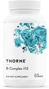 THORNE - B-Complex #12 - Vitamin B Complex with Active B12 and Folate - 60 Capsules