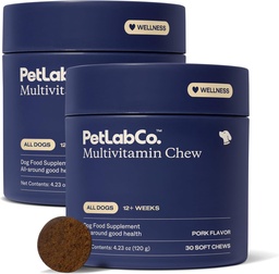 PetLab Co. 22 で 1 犬マルチビタミン - 犬の免疫反応、皮膚、コート、関節と全体的な健康 - ビタミンA、E、D、B12、ミネラル、抗酸化剤 - 牛豚風味