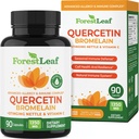 ForestLeaf Quercetin with Bromelain 1350mg - Blend with Vitamin C & Stinging Nettle Supplement, Quercetin 500mg Capsules, Non-GMO Gluten Free, Natural Immune & Respiratory Function, 90 Veggie Caps