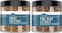 Earthborn Elements Horse Chestnut & Pine Bark Capsule Bundle, 200 Capsules Each, Pure & Undiluted, No Additives